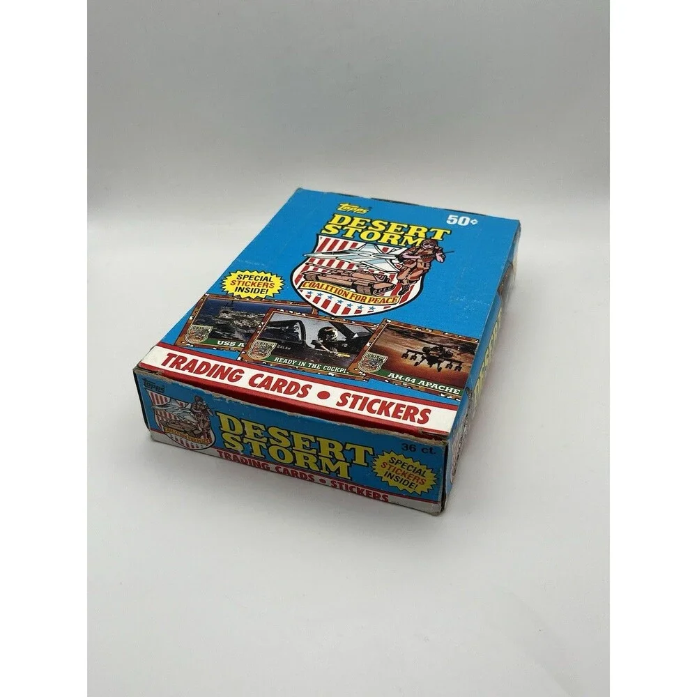 Topps 1991 Desert Storm Trading Cards and Stickers 36 New Sealed Packs in Box - Picture 5 of 5